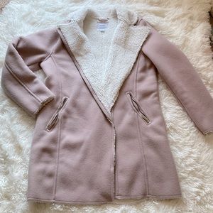 Long Motorcycle Style Wool Coat